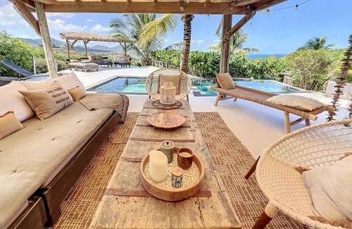 Oyster Pond House | La Sucriere sea view swimming pool open-air atmospher