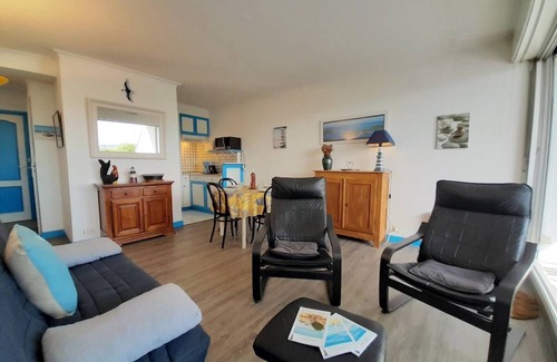 La Trinite-sur-Mer Apartment | La Trinité Sur Mer-3-room apartment-37m²-Port view