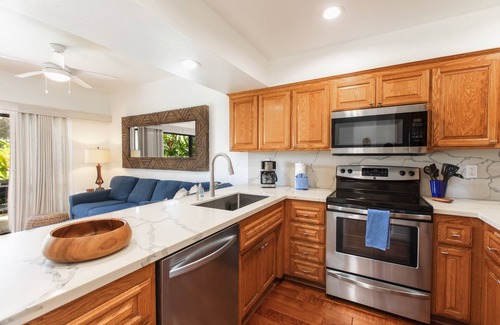 Wailua Condo | Lae Nani 312, Oceanfront, AC,Tropical Bliss, Steps to Beach and Town