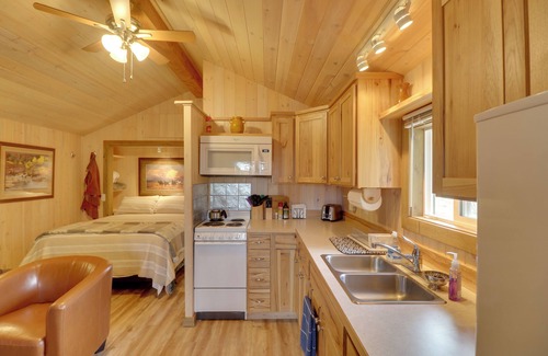 Kalispell Apartment | Lake Access, Deck: Rustic Retreat in Kalispell!