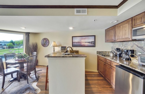 Charlevoix Condo | Lake Charlevoix Balcony Suite | Downtown Charlevoix | Pool, Hot Tub, Sauna
