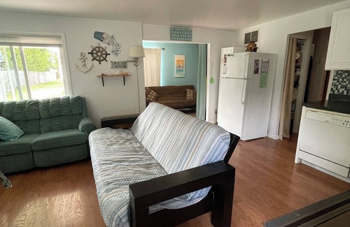 Au Gres House | Lake Huron view just a minute walk to private sandy beach.