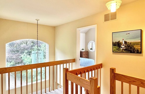 St Ignace House | Lake Michigan Beach House with Panoramic Views Near Mackinac Bridge