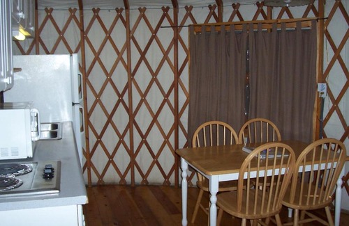 Oregon House Resort | Lake of the Springs Camping Resort Yurt 1