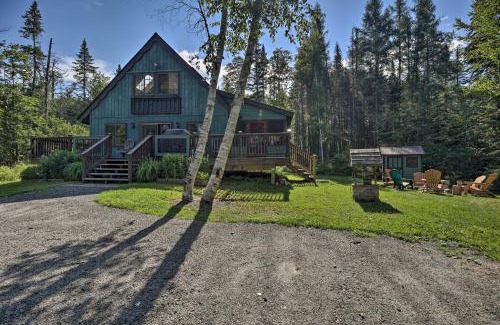 Lake Placid House | Lake Placid Chalet Deck and Forest Views!