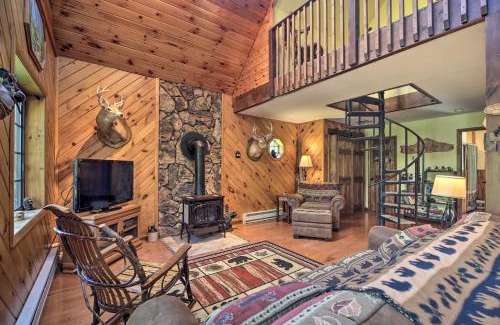 Lake Placid House | Lake Placid Chalet Deck and Forest Views!