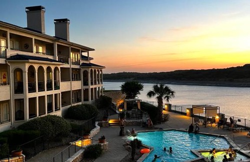 Highland Lake Estates Apartment | Lake Travis Stunning Waterfront, Sunset & Pool Views, Pet Friendly, Boat Ramp, Lago Vista, Texas