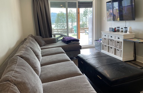 Youbou Cottage | Lake view home in resort community. Beach, pool and more!