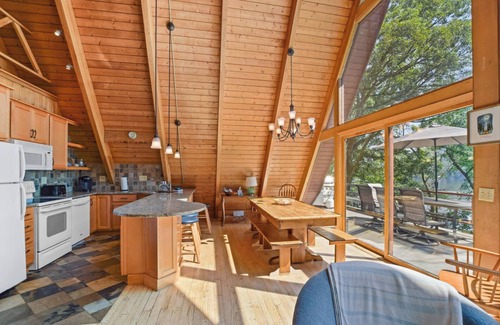 Merrimac House | Lakefront A-Frame, Stunning Views, Private Dock
