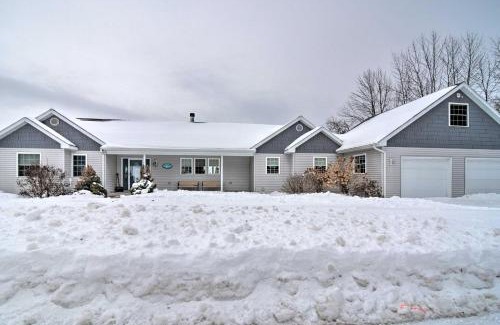 De Tour Village House | Lakefront De Tour Village Home with Deck and Fire Pit!