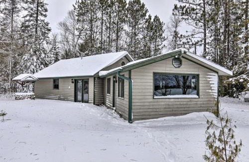 Park Falls House | Lakefront Escape with Fishing Pier and Snowmobiling!