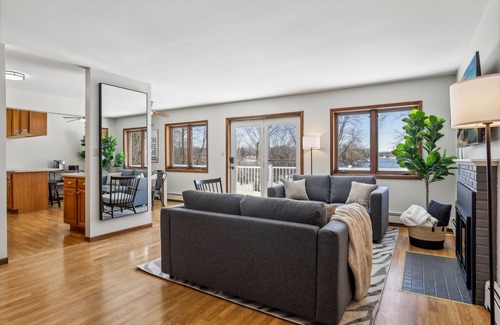 Little Canada House | Lakefront Getaway: Hot Tub, Firepit & Fireplaces!