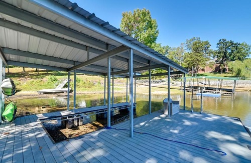 Gilbertsville House | Lakefront Gilbertville Haven with Private Boat Dock!