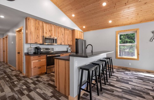 Hancock House | Lakefront home, Beach, Hot tub, Sunsets, Firepit, near McLain State Park
