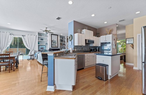 Odessa House | Lakefront Home with Private Pool and Hot Tub