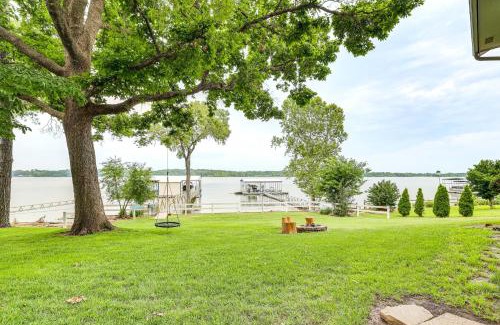 Grove House | Lakefront Home with Private Dock in Grove