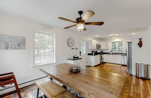 Windham House | Lakefront home with sunrise views, private dock, kayaks, paddle boards, WFH desk