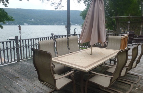 Greenwood Lake House | Lakefront - HotTub, Gameroom, Bar, White Sand Beach, Views, and 15 acres