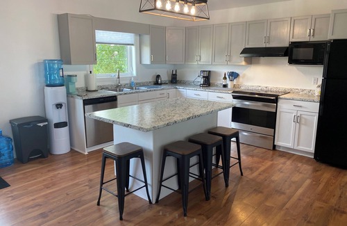 Saint Laurent House | Lakefront Lookout with private beach, 3 beds and 2 bath perfect getaway!