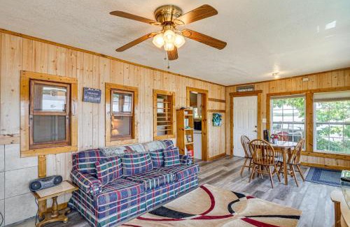 Climax Springs Apartment | Lakefront Ozark Cottage Deck with Covered Dock!