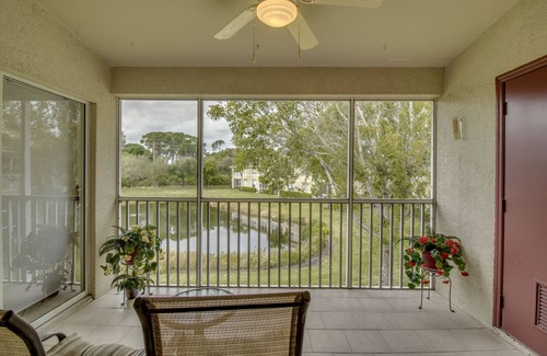 Cypress Lake Condo | Lakefront, Pet Friendly, Resort Pool Community 2/2 End Unit Condo Near Beaches