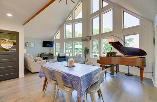 Sunburg House | Lakefront Sunburg Vacation Rental with Boat Dock!