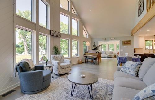 Sunburg House | Lakefront Sunburg Vacation Rental with Boat Dock!