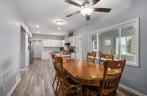Newaygo Cottage | Lakeside Getaway: Dock, Kayaks, Firepit, Grill