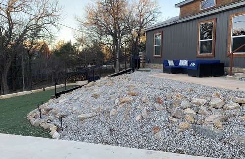 Graham House | Lakeside House & Cabin Boat Ramp, Dock, & Fire Pit on Possum Kingdom Lake