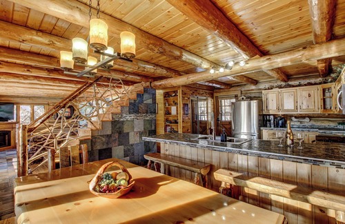 Nevis House | Lakeside Log Home with Pontoon & Game Room - Perfect for Families & Getaways!