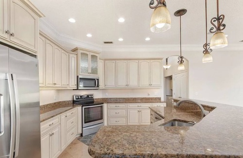 Interlachen House | Lakeside Retreat~ Large home with pool, dock, game room and balcony on lakefront