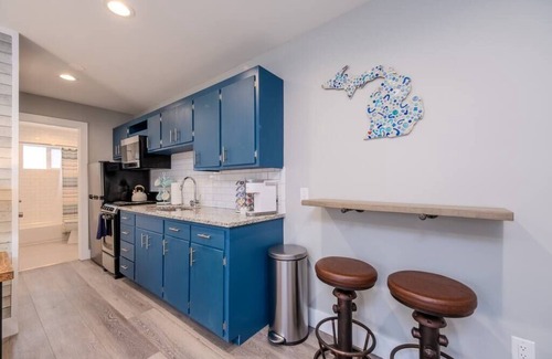 Bridgman Condo | Lakeside Serenity: One-Bedroom Villa