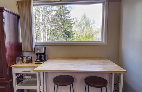 Quesnel Apartment | Lakeside Suite with Garden Views