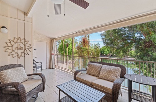 Desert Shores Condo | LAKEVIEW CONDO! Walking Paths, Pickleball, Pool/Spa, Covered parking