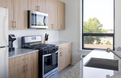 Carteret Apartment | Landing | Chic 2BD, Gym, Rooftop Lounge