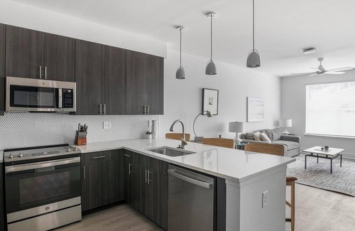 Crestline Heights Apartment | Landing | Modern 1BD, Clubhouse, Pool