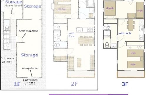 Minamikoiwa Apartment | Lapis House 201 - 3F