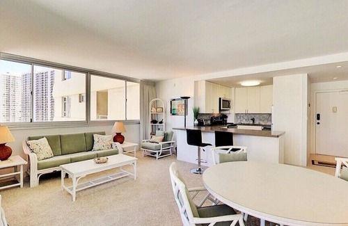 Waikiki Condo | Large 1BR/1BA with SPACIOUS Lanai! Right by Waikiki Beach!