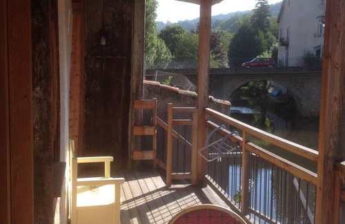 Aurillac Apartment | Large 50 m2 studio, city center, riverfront, balcony and terrace