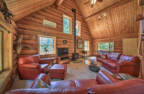 Sagle House | Large Cabin with Fire Pit and Grill on 34 Acres!