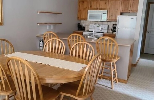 Silver Star Mountain Condo | Large Corner Condo in Creekside with a Patio to enjoy the Views