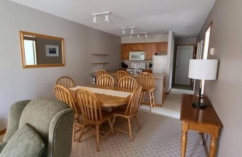 Silver Star Mountain Condo | Large Corner Condo in Creekside with a Patio to enjoy the Views