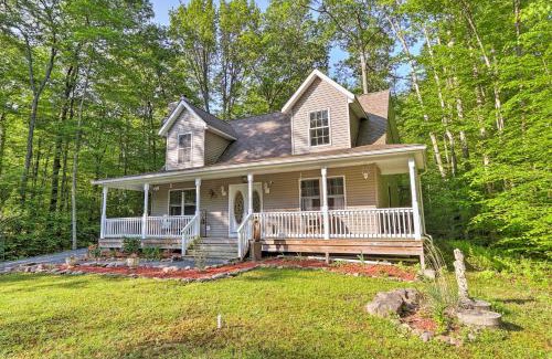 Pocono Lake House | Large Deck and Fire Pit Secluded Pocono Lake Home