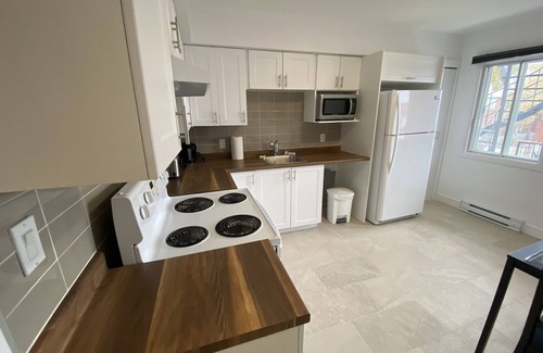Bellerive Apartment | Large, fully-equipped, newly renovated condo near services, bus, park, river!
