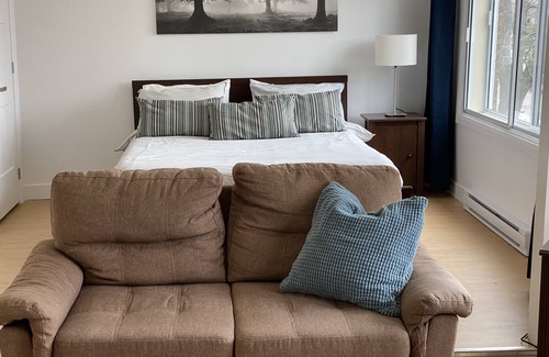 Bellerive Apartment | Large, fully-equipped, newly renovated condo near services, bus, park, river!