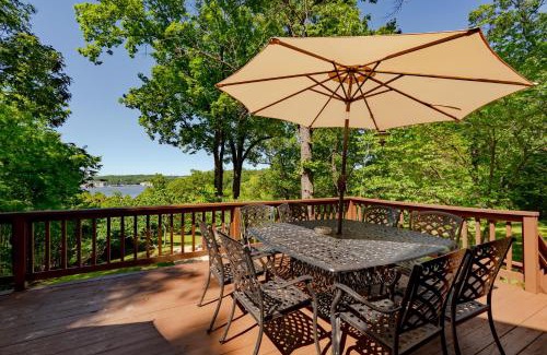 Lake Ozark House | Large Lake Tudor Home, Dock, 3 acres, walk to Bagnell Dam , 1 MM