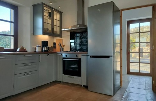 Sant Joan House | Large stone finca with a pool in the countryside, superb panoramic view