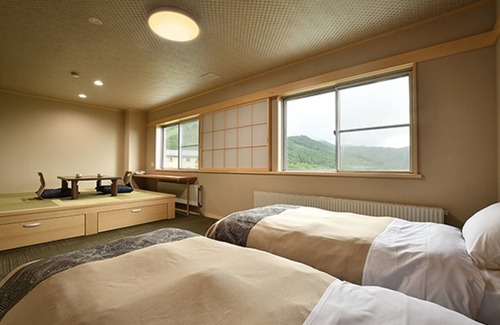 Shiga Highlands Hotel | Large Twin Japanese Style vs | 1 night with 2 m/Shimotakai-gun Nagano