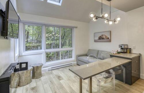 Mont-Tremblant Pedestrian Village Apartment | Le Chic Cabriolet Cozy Ski Condo 300m to Lifts