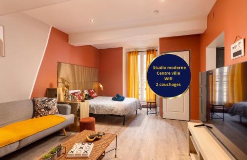 Limoux Apartment | Le Limouxin jungle Wifi, petit balcon *Oc Keys